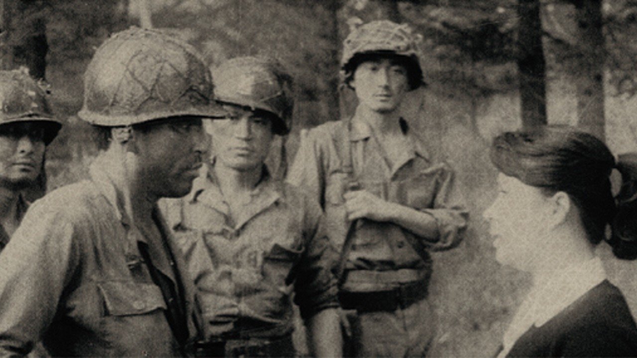 Battlefield and a Female Teacher backdrop