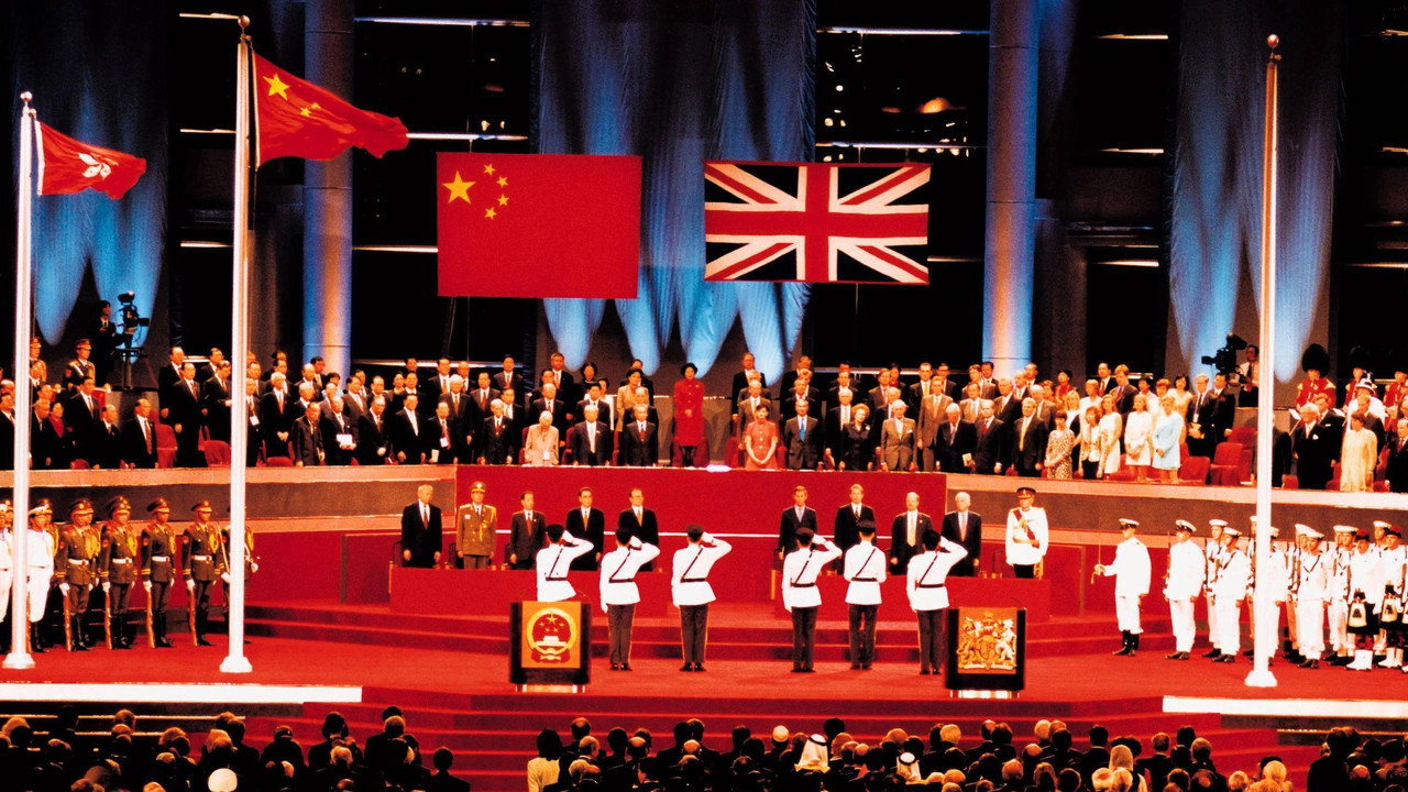 香港回归 backdrop