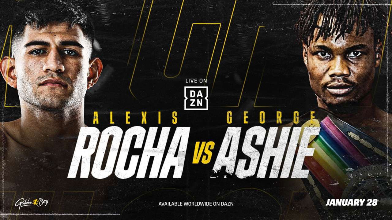 Alexis Rocha vs. George Ashie backdrop