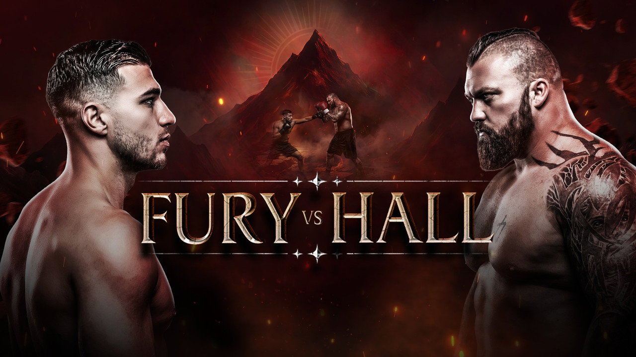 Tommy Fury vs. Eddie Hall backdrop