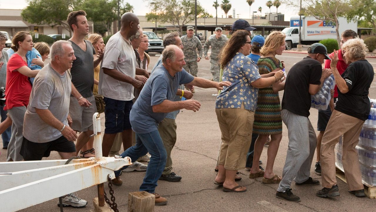American Blackout backdrop