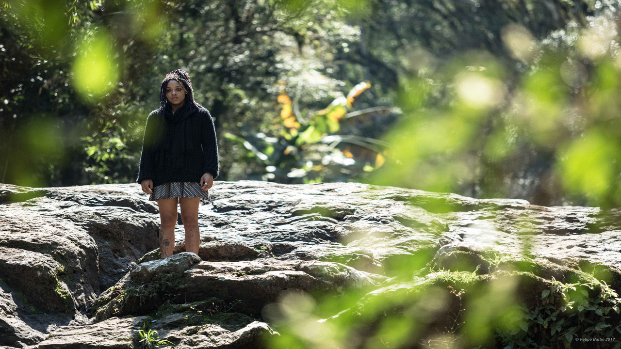When River Loses its Floor, it Turns Into a Waterfall backdrop