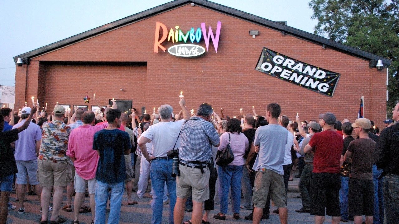 Raid of the Rainbow Lounge backdrop