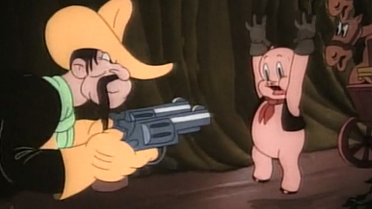 The Lone Stranger and Porky backdrop