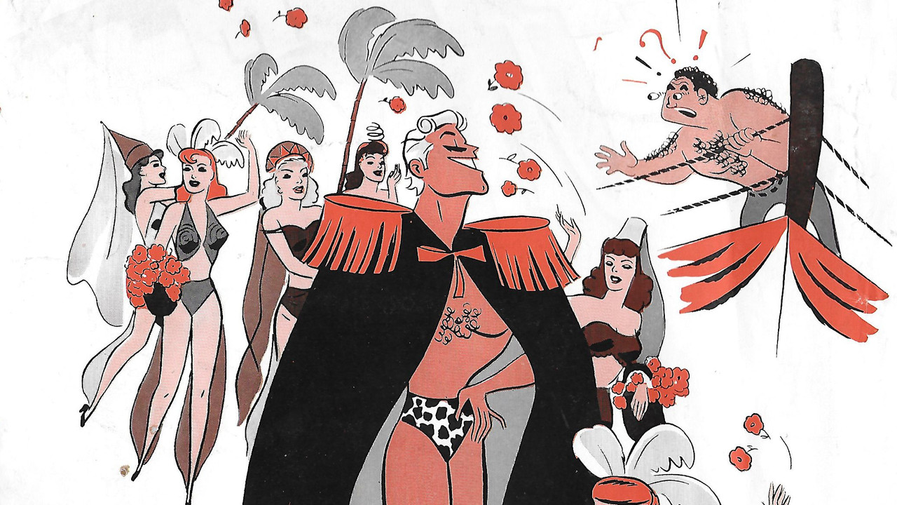 Mister Universe backdrop