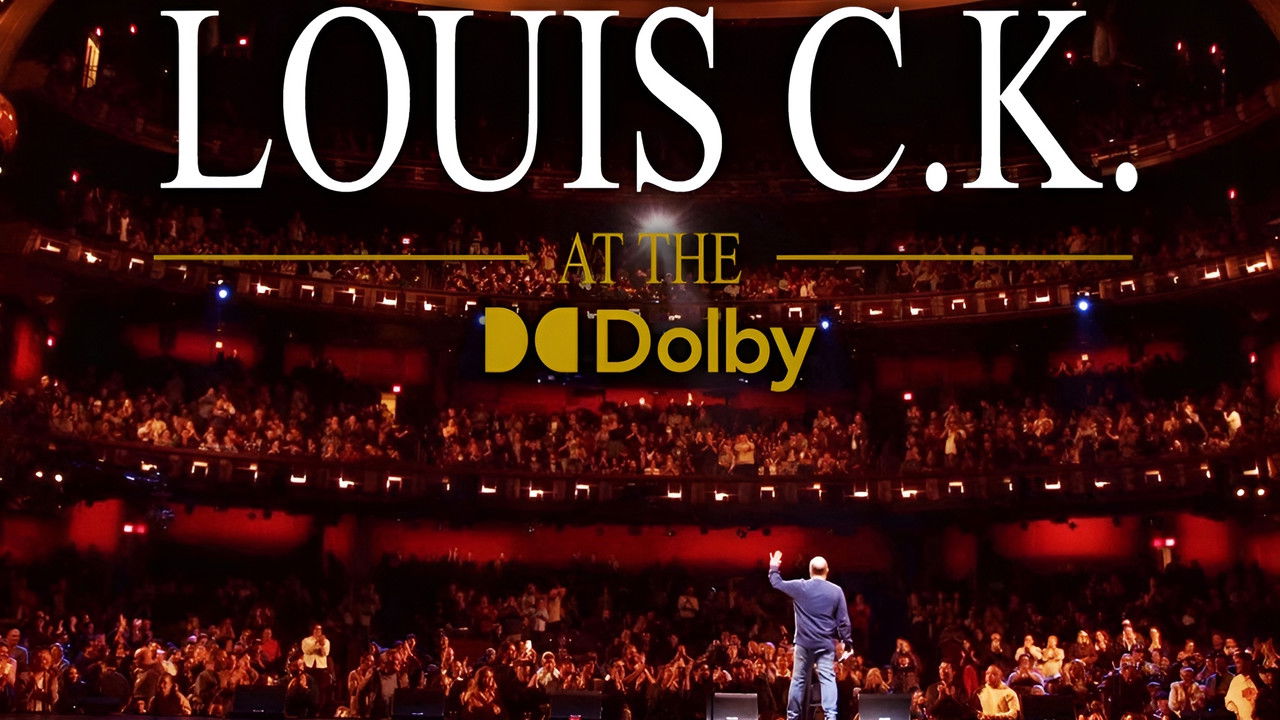 Louis C.K. at the Dolby backdrop