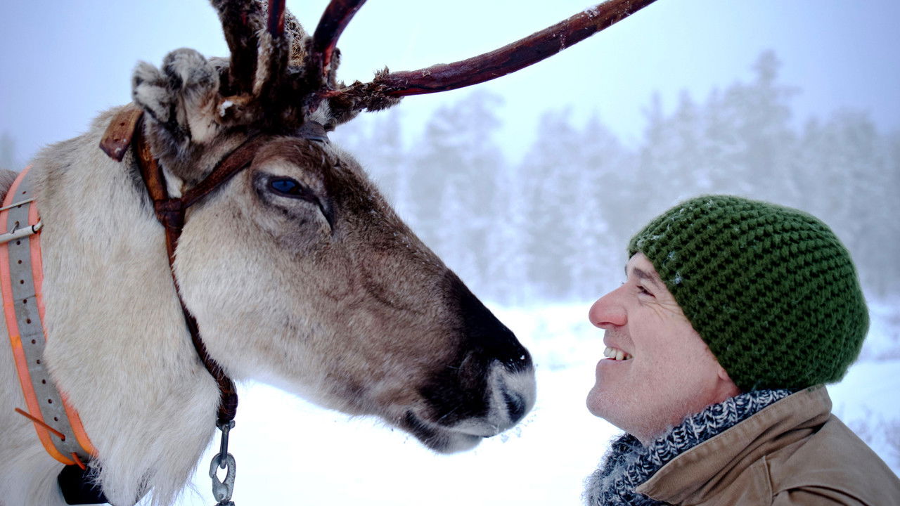 Reindeer Family & Me backdrop
