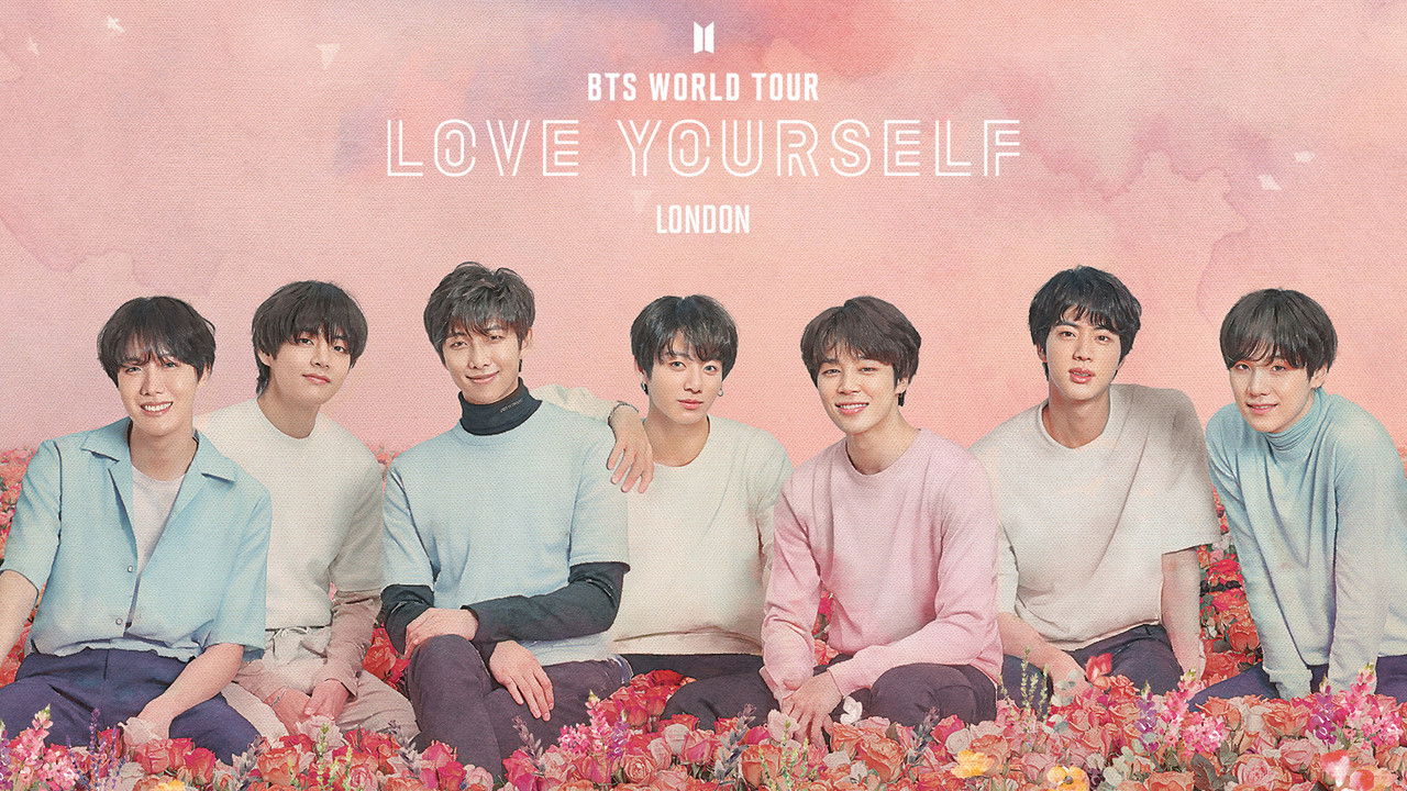 BTS World Tour 'Love Yourself -Speak Yourself' London backdrop