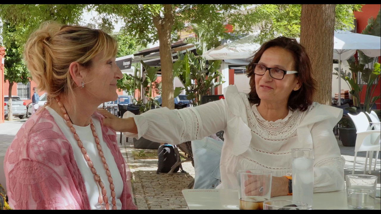 Under the roofs backdrop