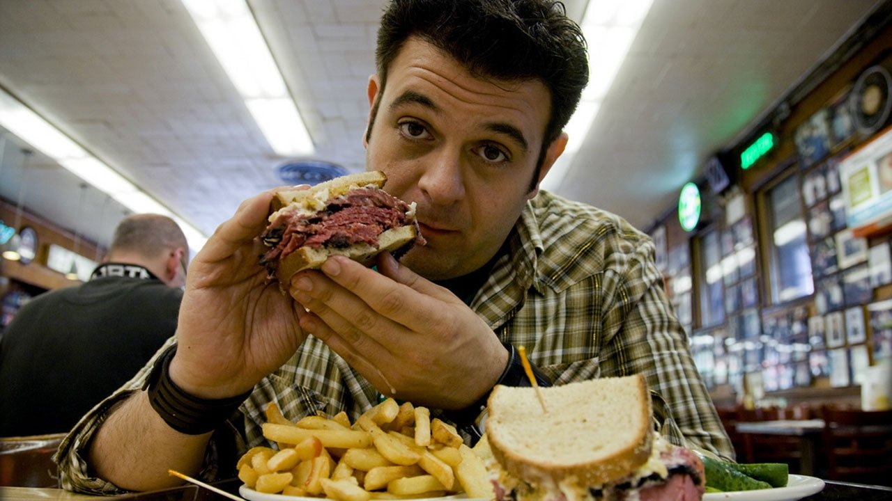 Man v. Food backdrop