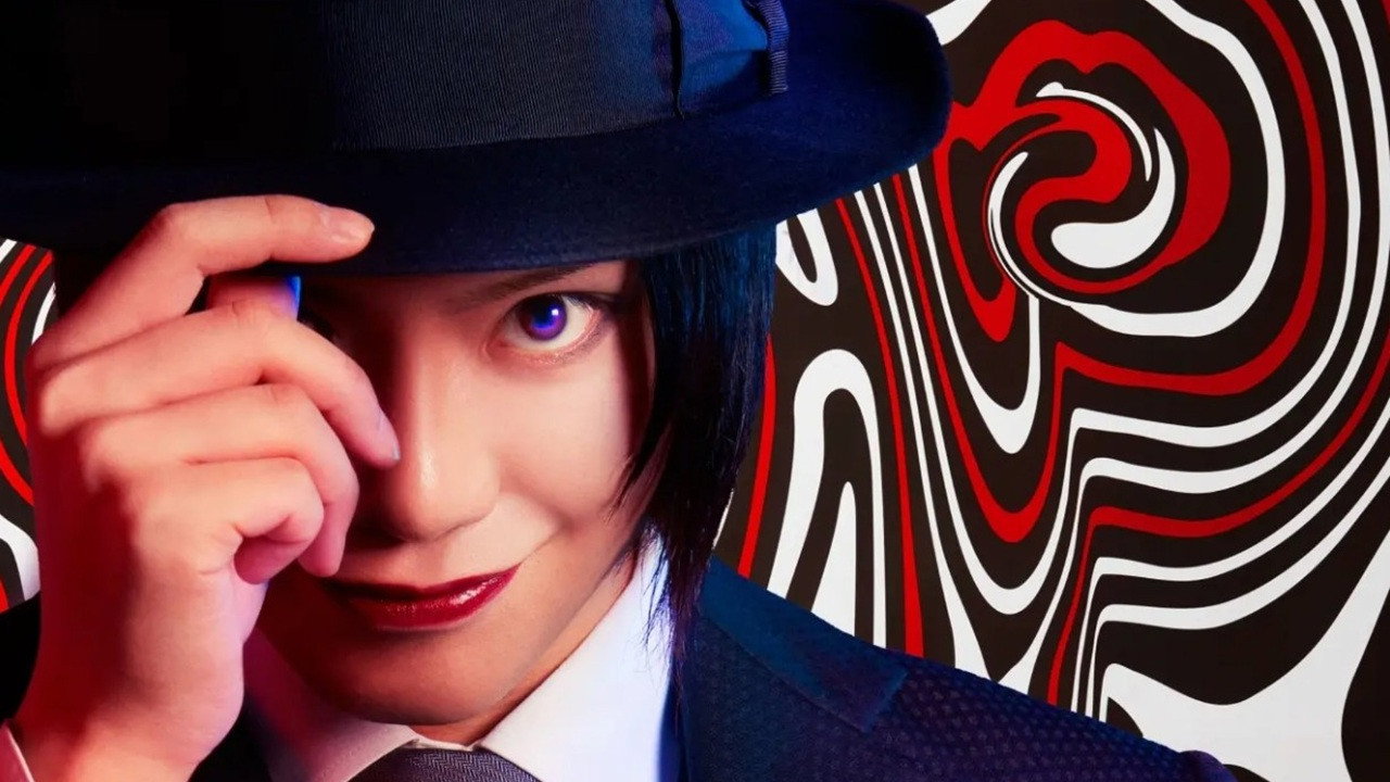 「The Laughing Salesman」 THE STAGE backdrop