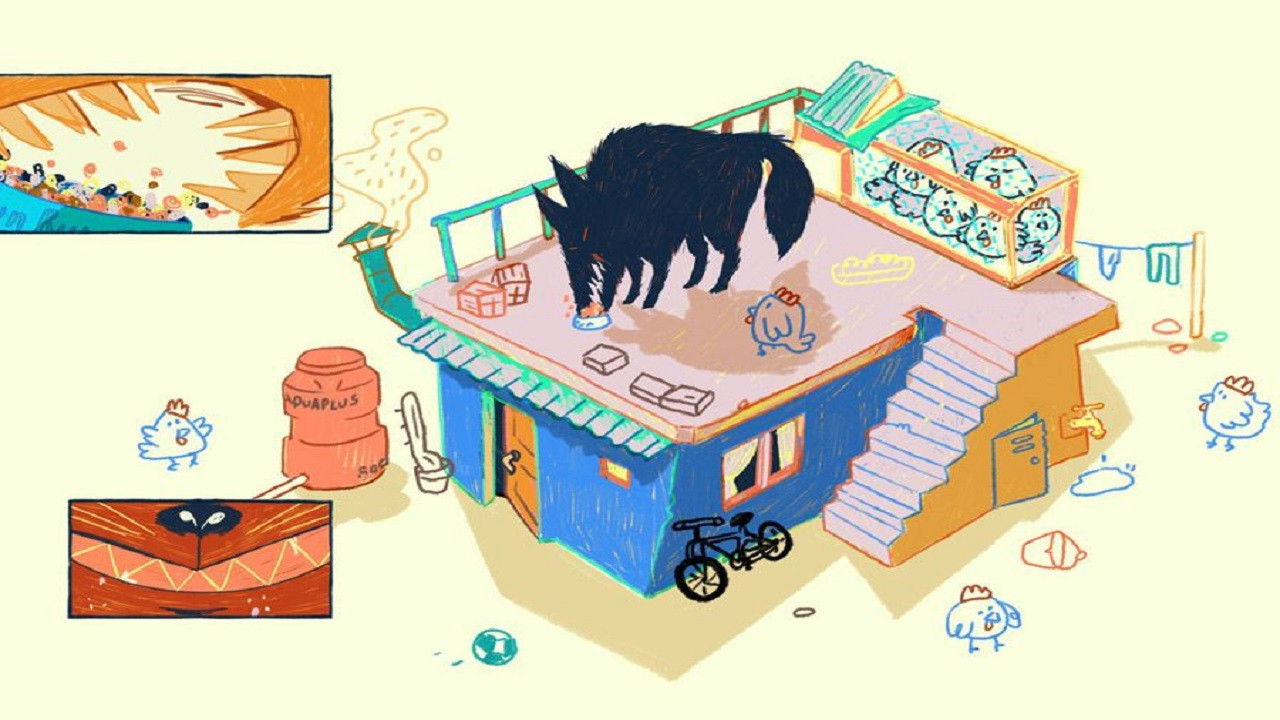 Este perro está raro backdrop