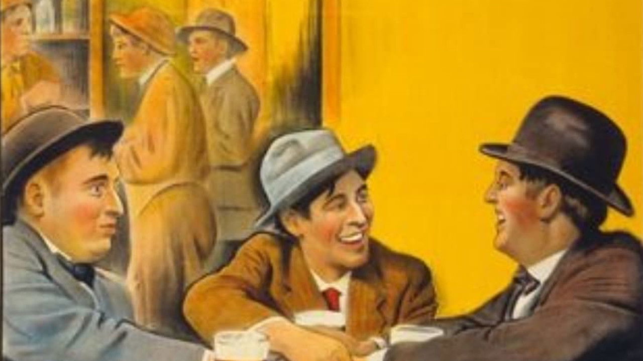 Three Friends backdrop