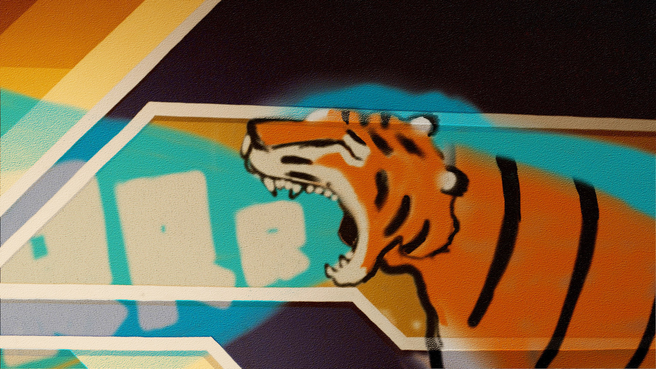 Graffitiger backdrop
