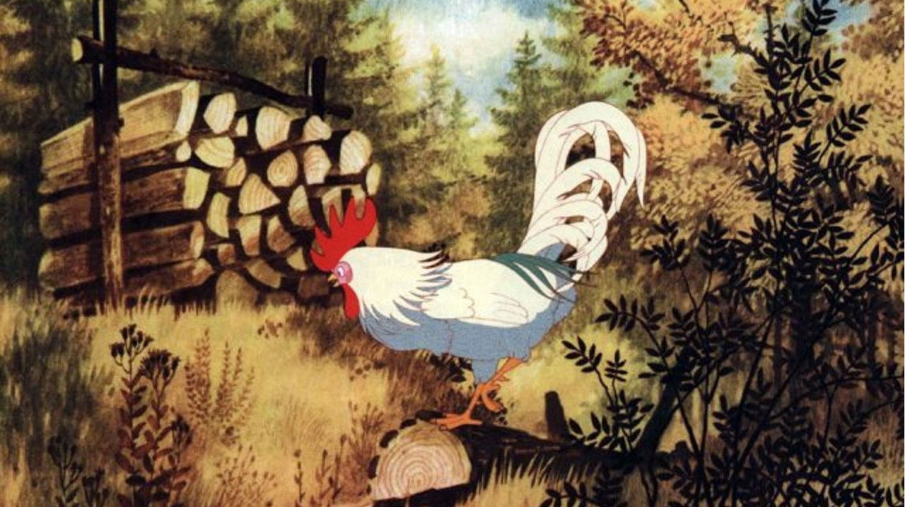 O kohoutkovi a slepičce backdrop