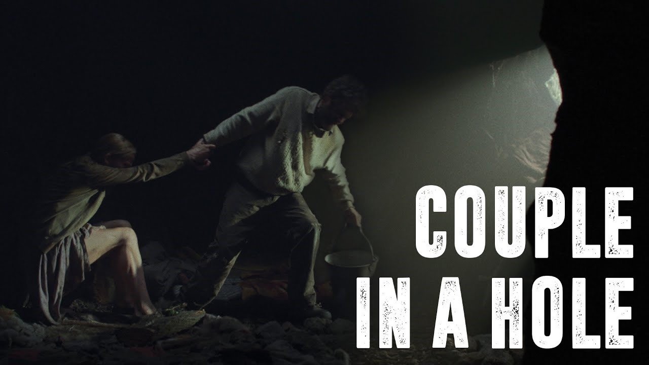 Couple in a Hole backdrop