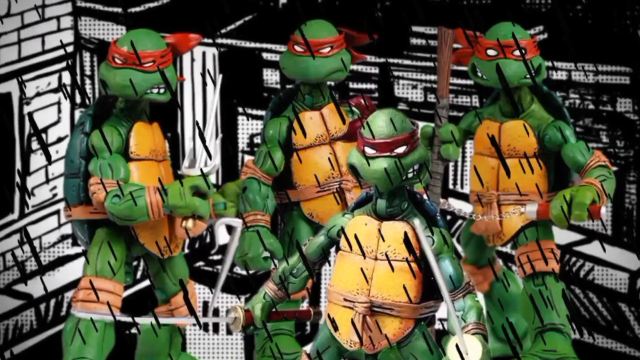 Ninja Turtles In the Shadows Trail backdrop