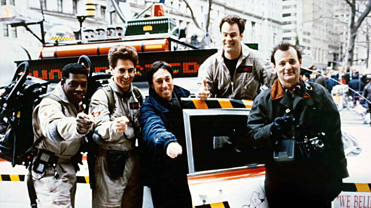 On the Scene with the Ghostbusters backdrop