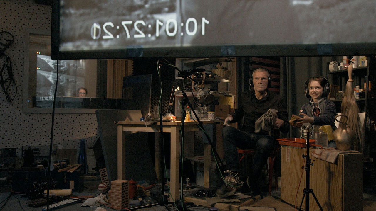 Heidi at the Foley Maker backdrop
