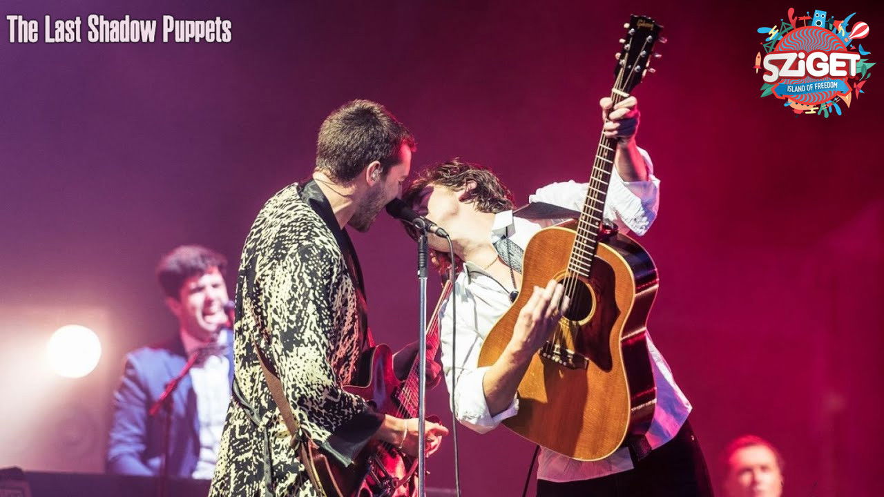 The Last Shadow Puppets at Sziget Festival backdrop