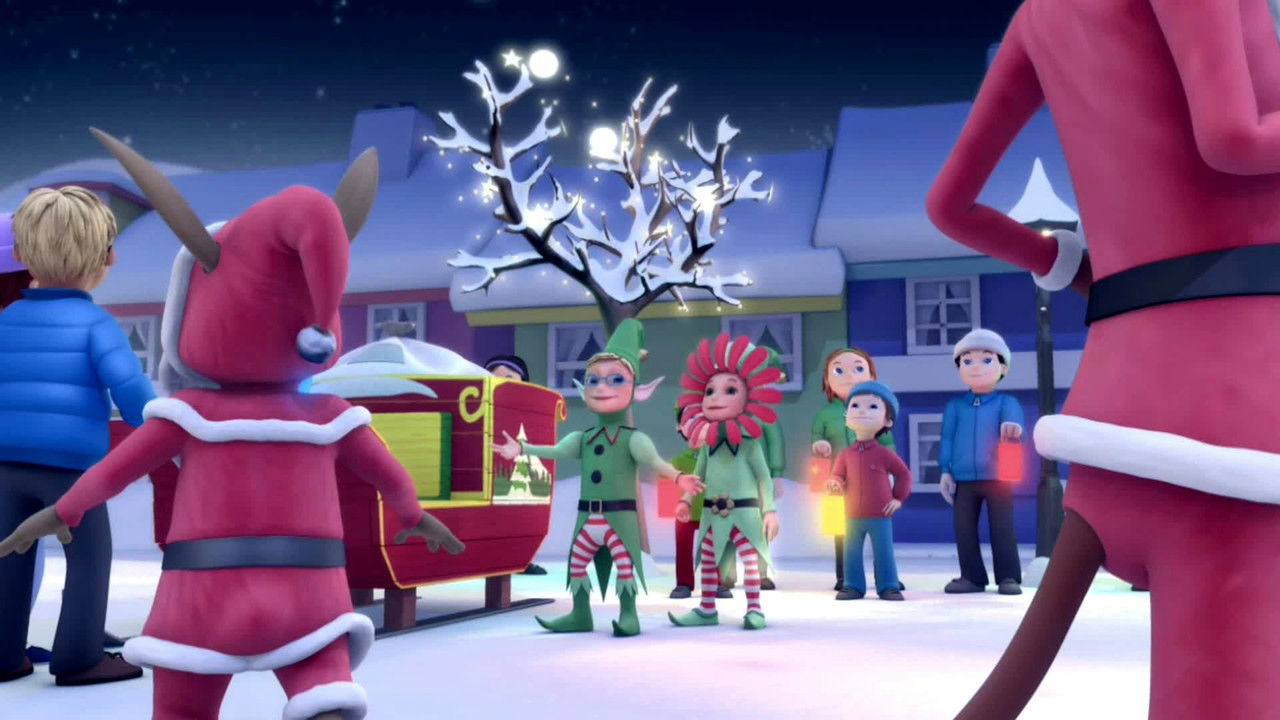 Venskabsbyen - Julemandsforvirring backdrop