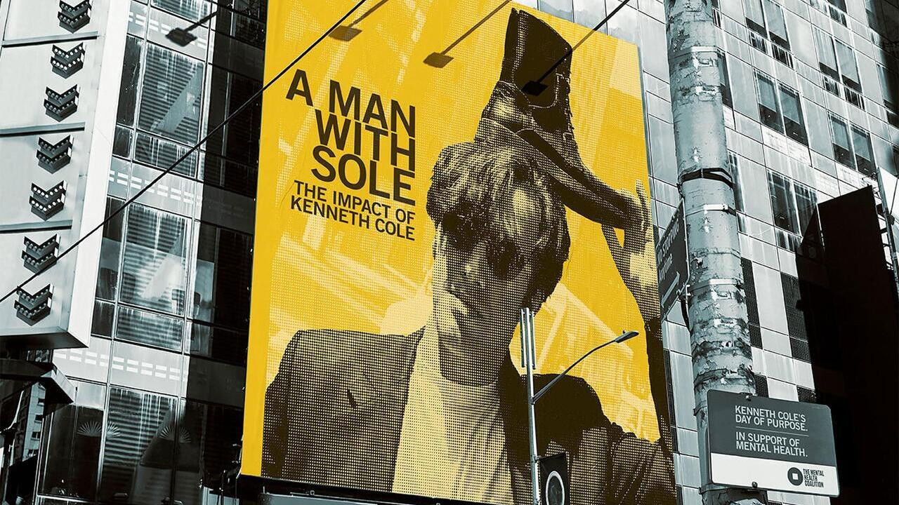 A Man with Sole: The Impact of Kenneth Cole backdrop