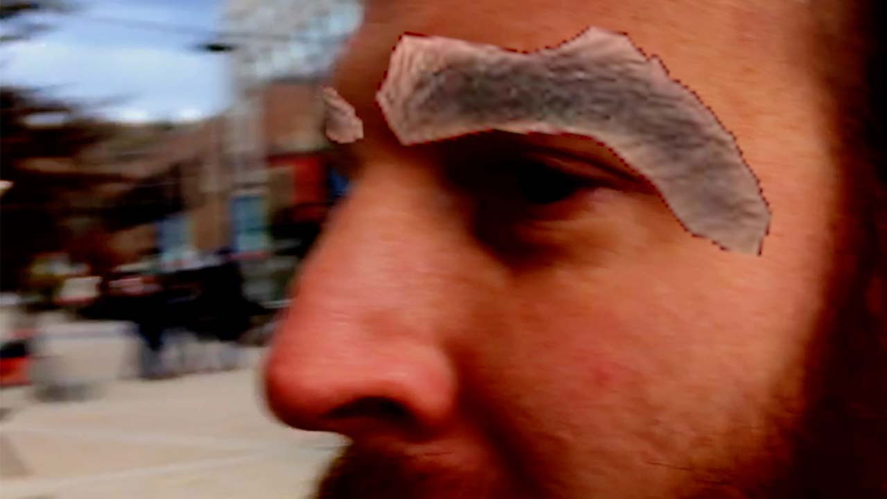 Mr. Eyebrow Man backdrop