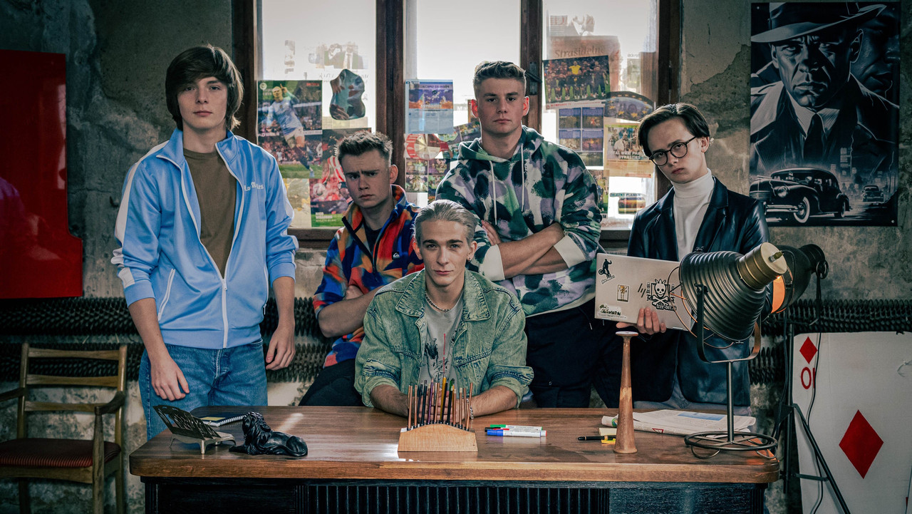 High School Heist backdrop