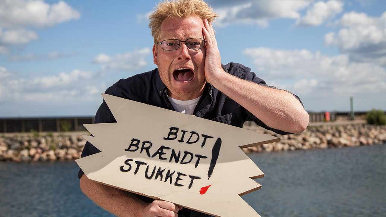 Bidt, brændt og stukket backdrop