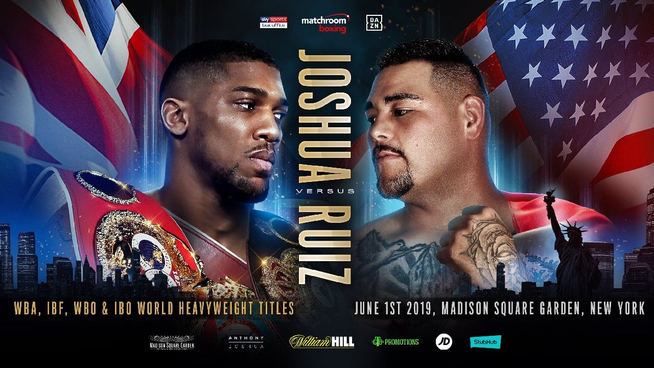 Anthony Joshua vs. Andy Ruiz Jr. backdrop