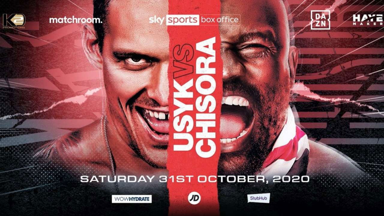 Oleksandr Usyk vs. Derek Chisora backdrop