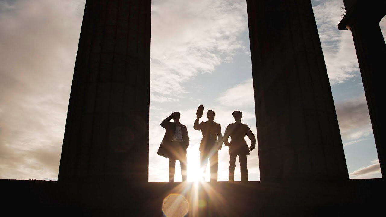 The Burying Party backdrop