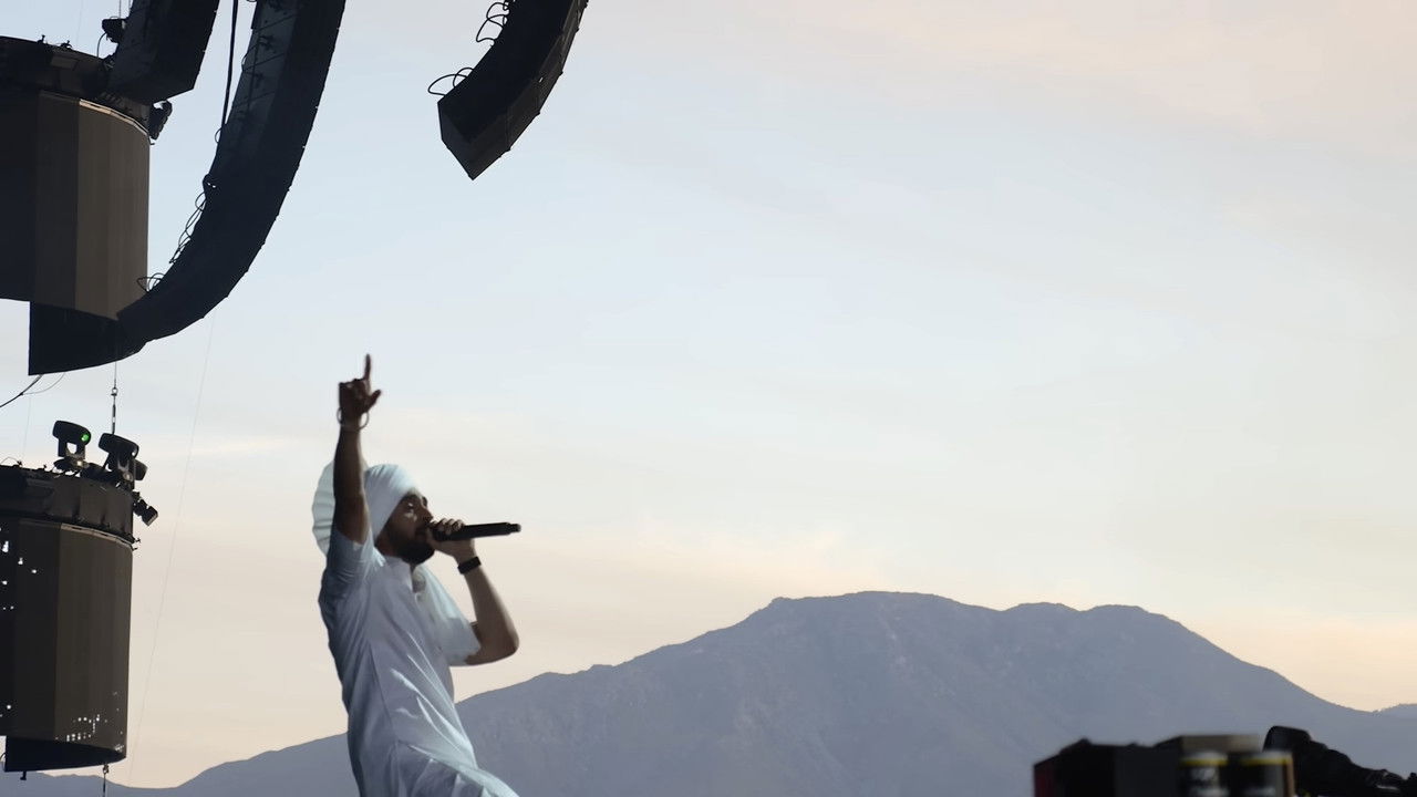 The Coachella Story backdrop