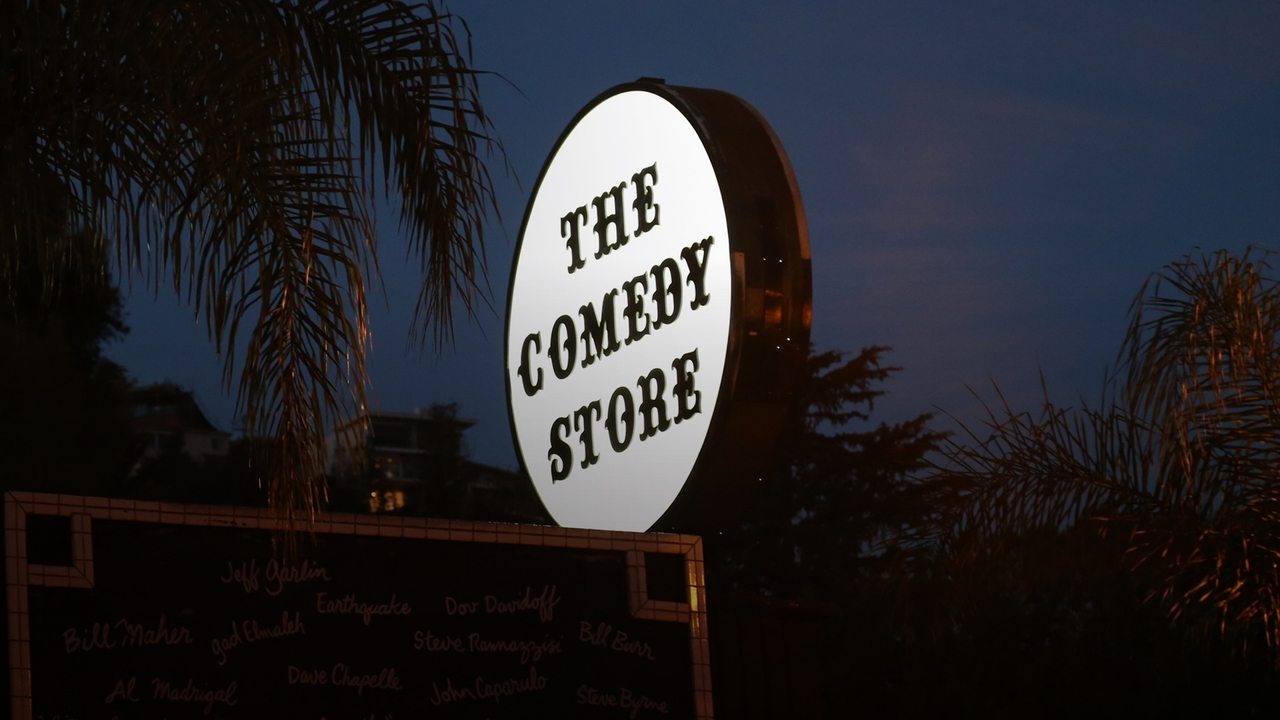 The Comedy Store backdrop
