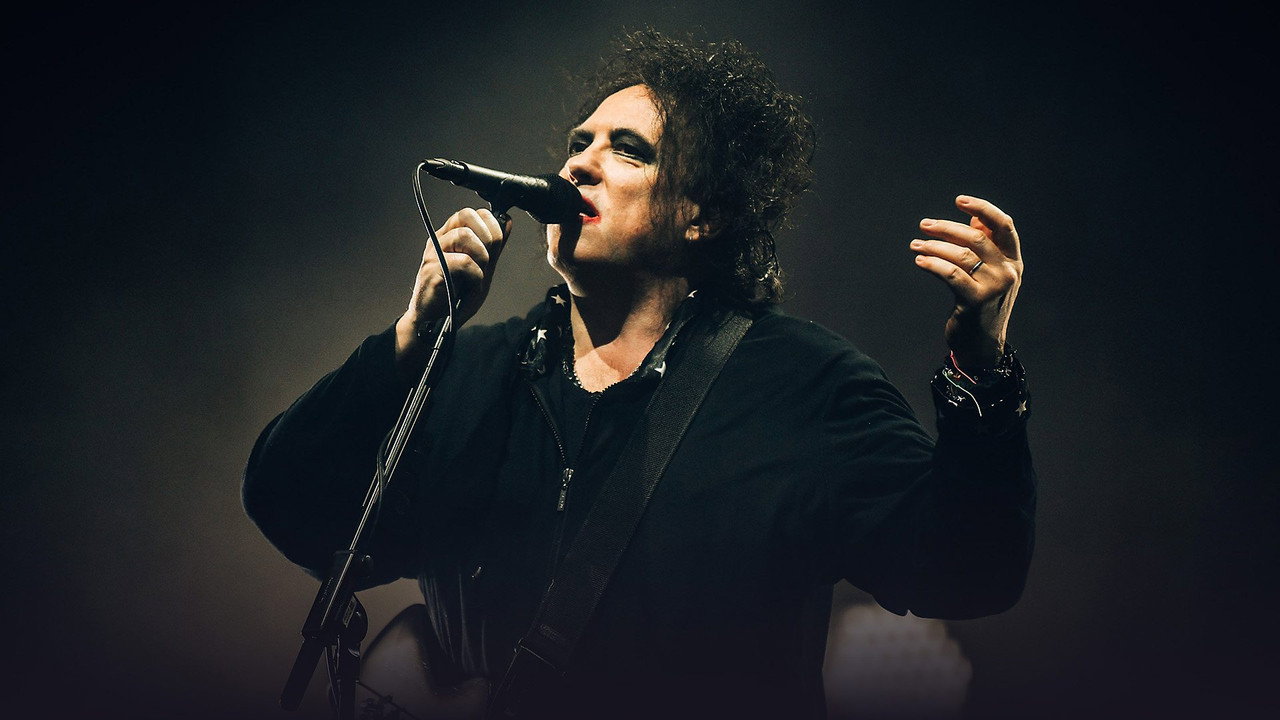 The Cure at the BBC backdrop