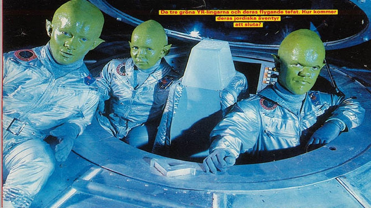 Green Men from Outer Space backdrop