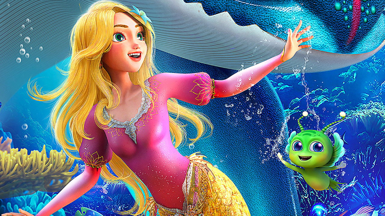 The Little Mermaid and the Sea Monster backdrop