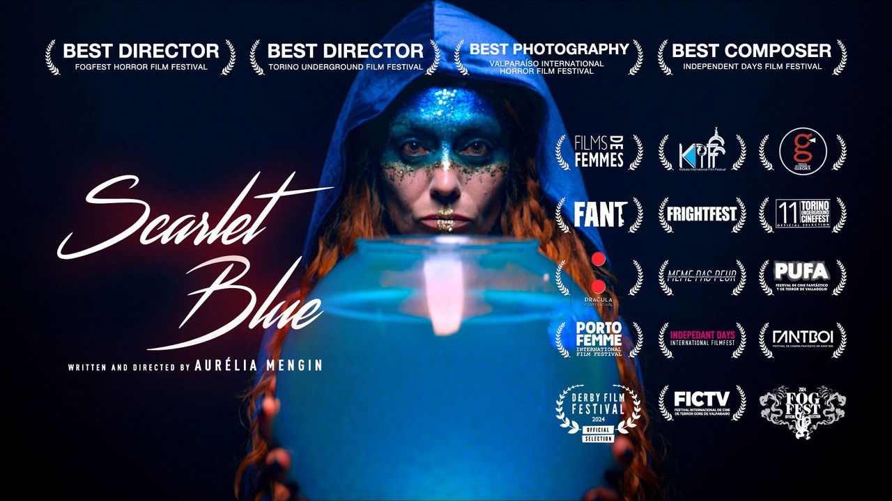 Scarlet Blue backdrop