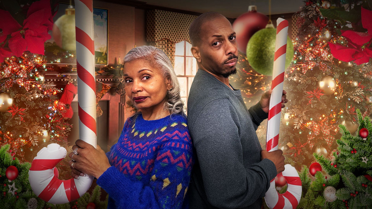 Mother of a Christmas backdrop