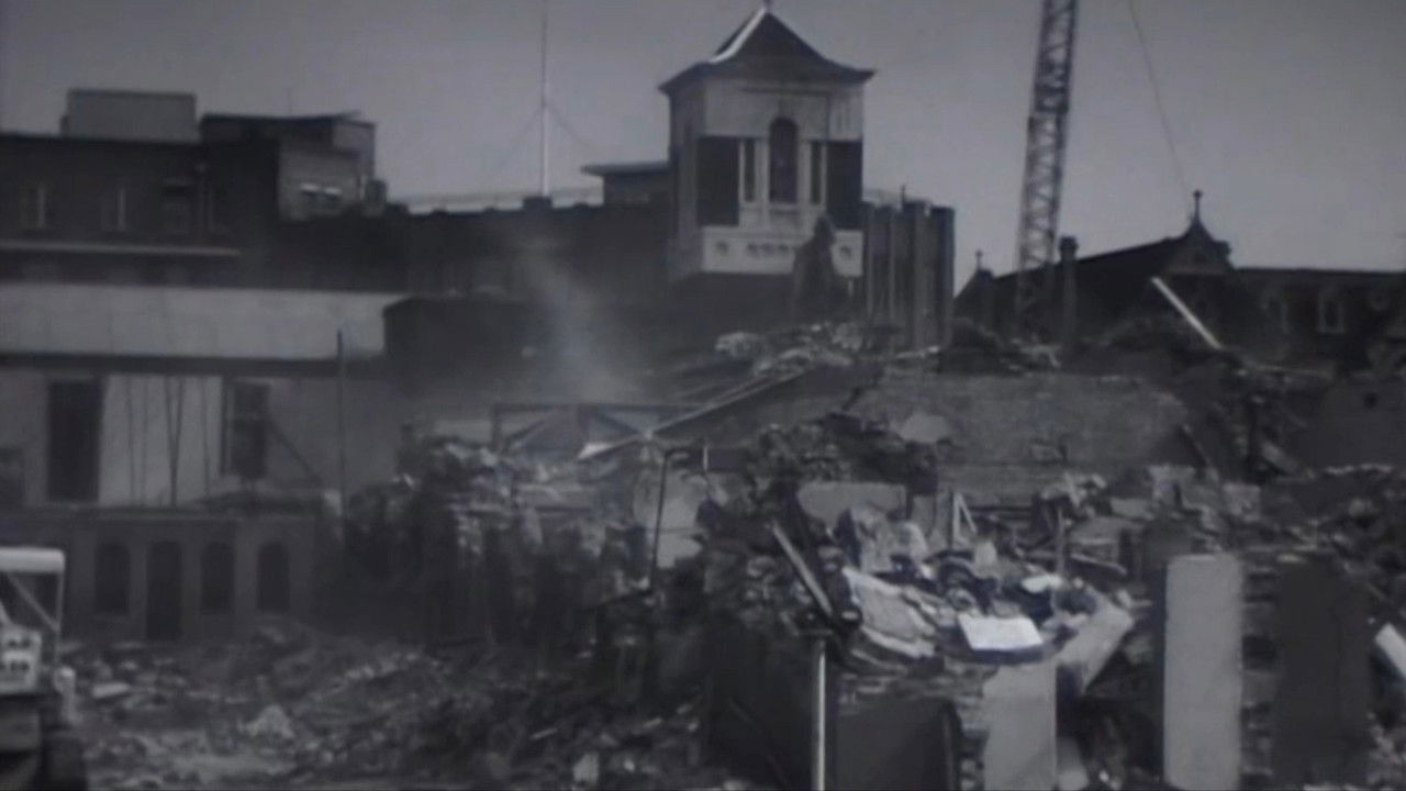 The Destruction of St. Patrick's College 1971 backdrop