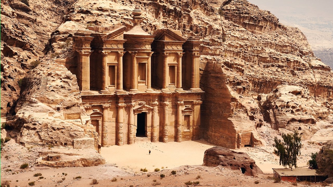 Zoom na architekturę: Siedem cudów świata backdrop