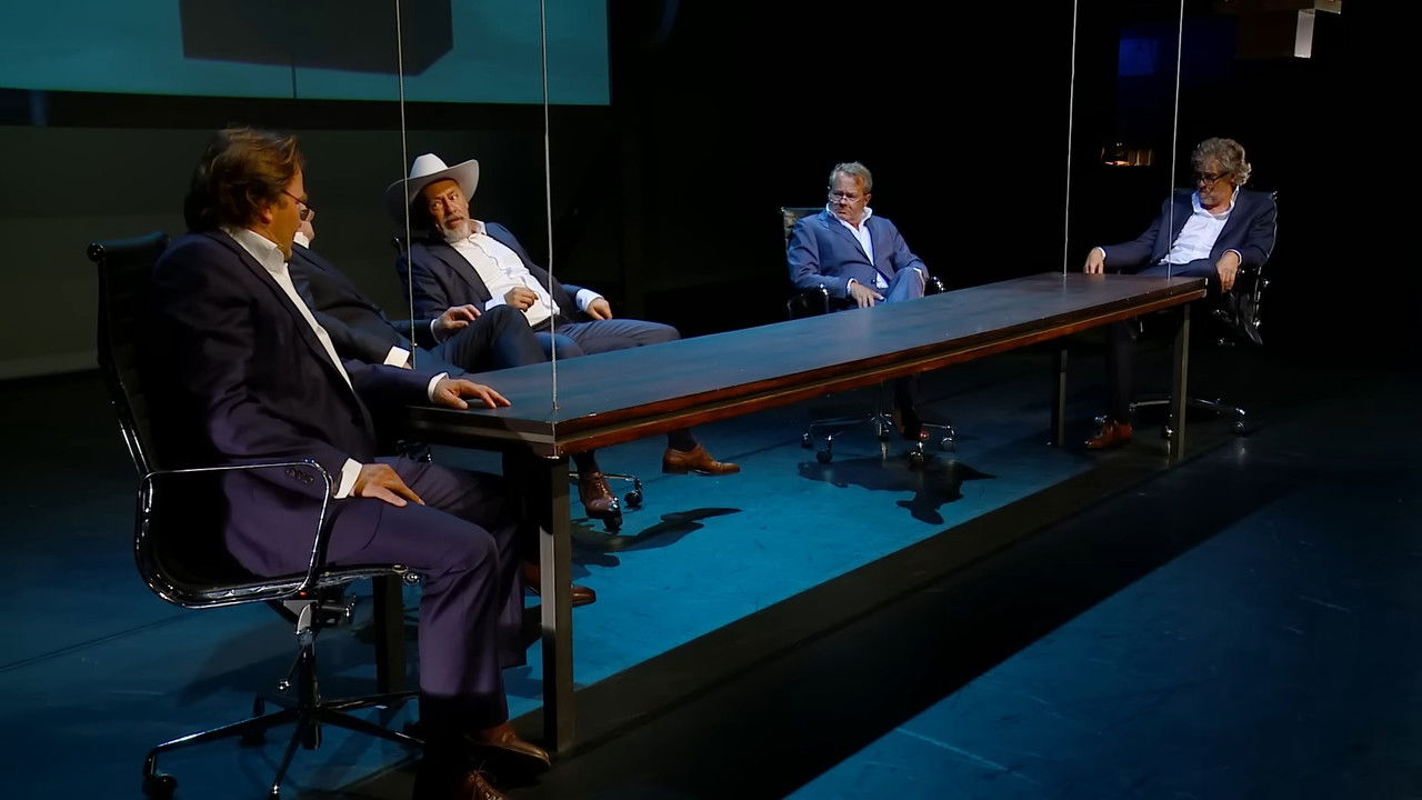 Door de bank genomen backdrop