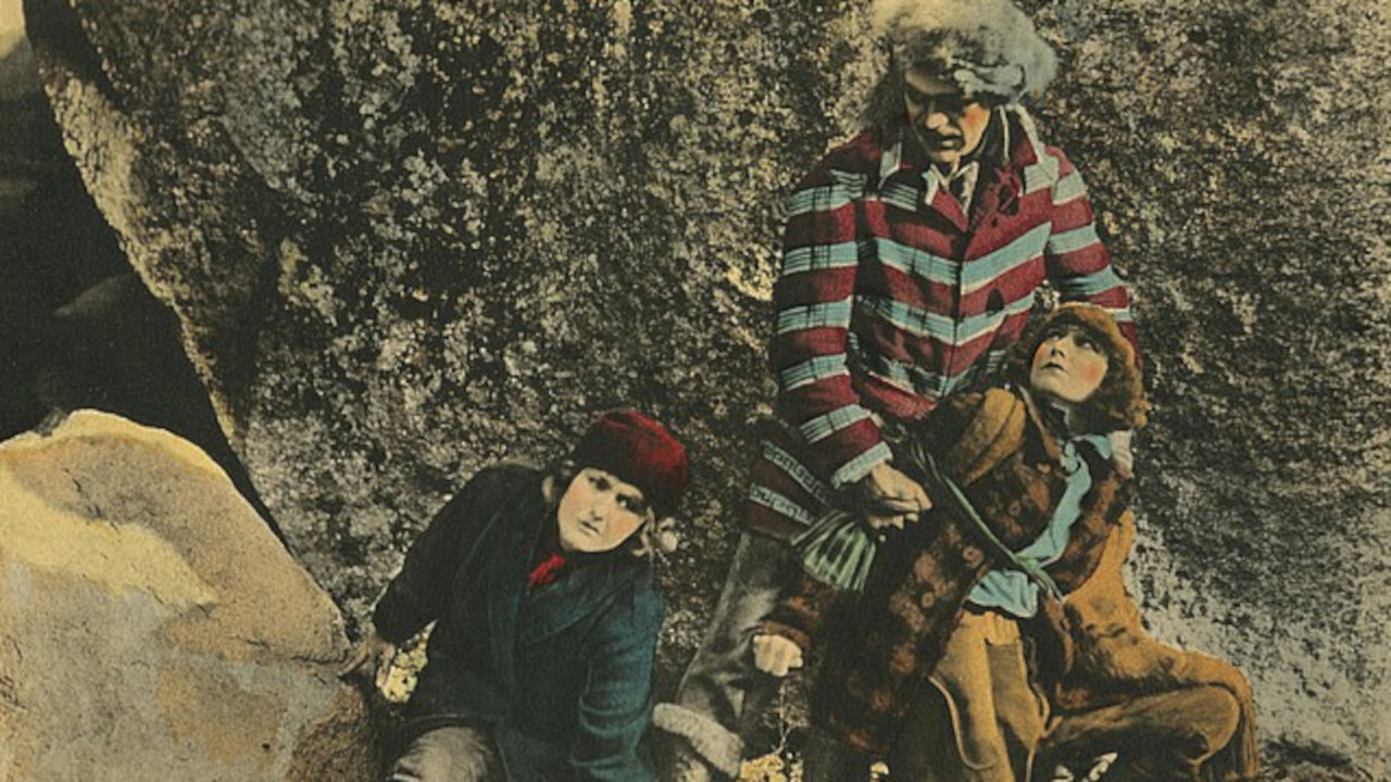 The Cave Girl backdrop