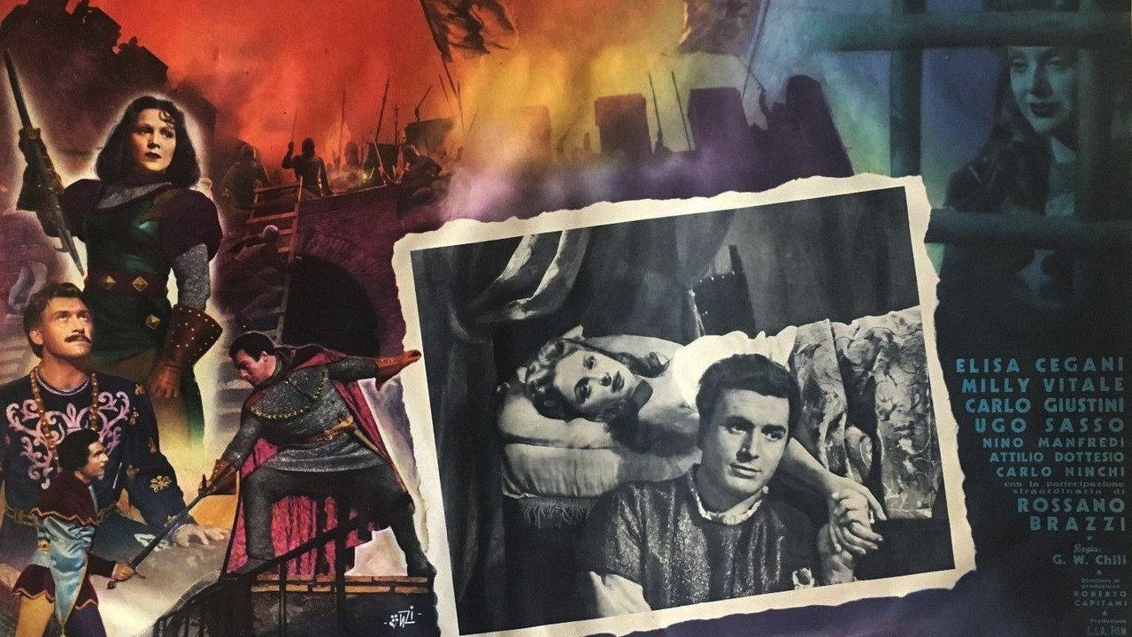 La prigioniera della torre di fuoco backdrop