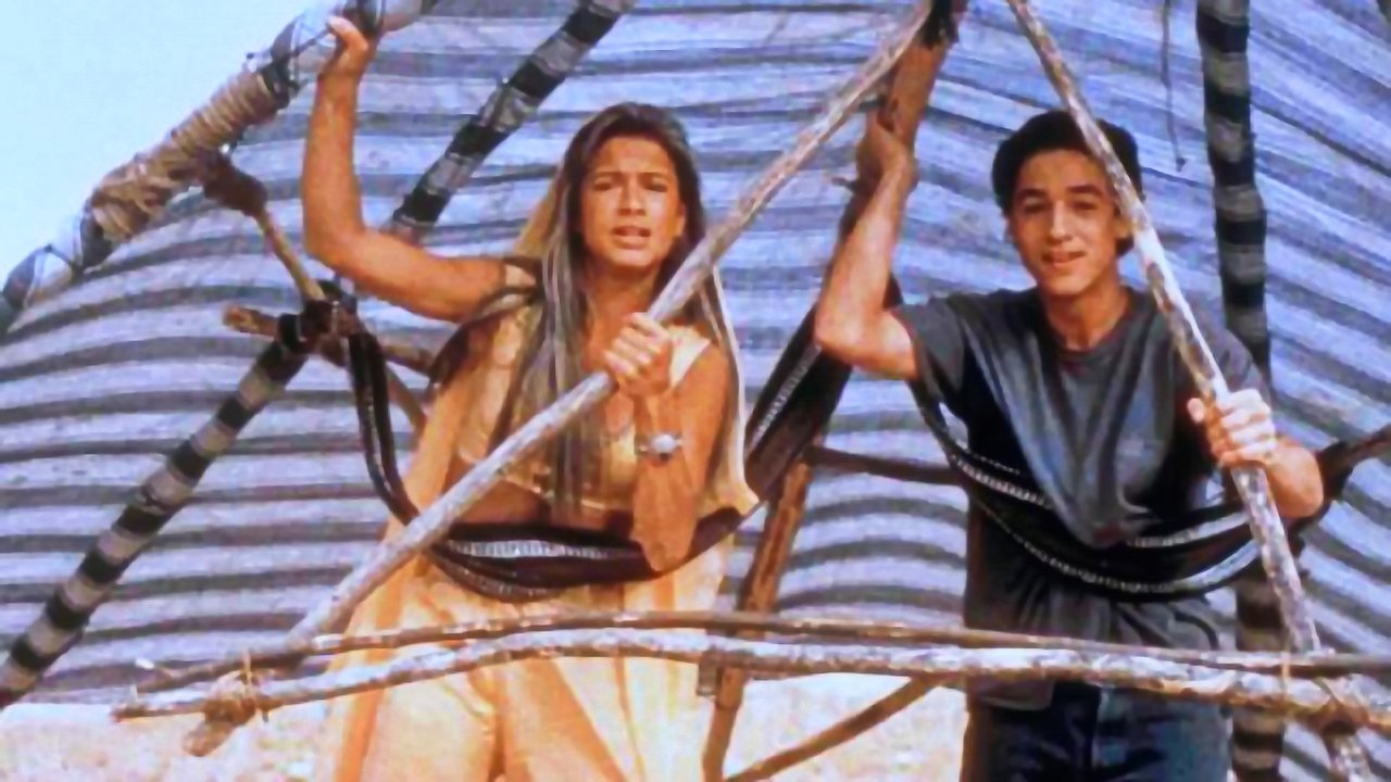 A Kid in Aladdin's Palace backdrop