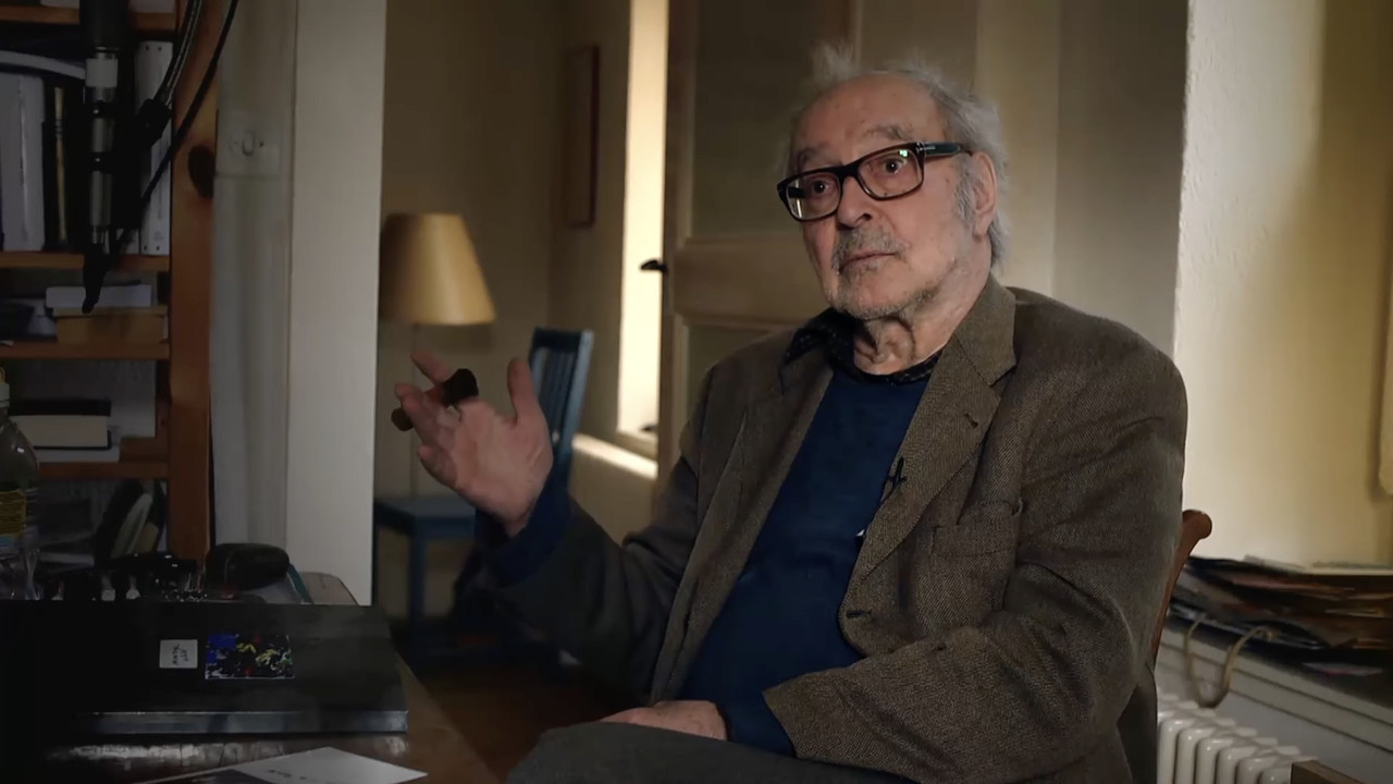 86 printemps, Jean-Luc Godard backdrop