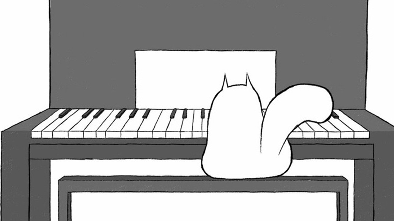 The Mew-sician backdrop