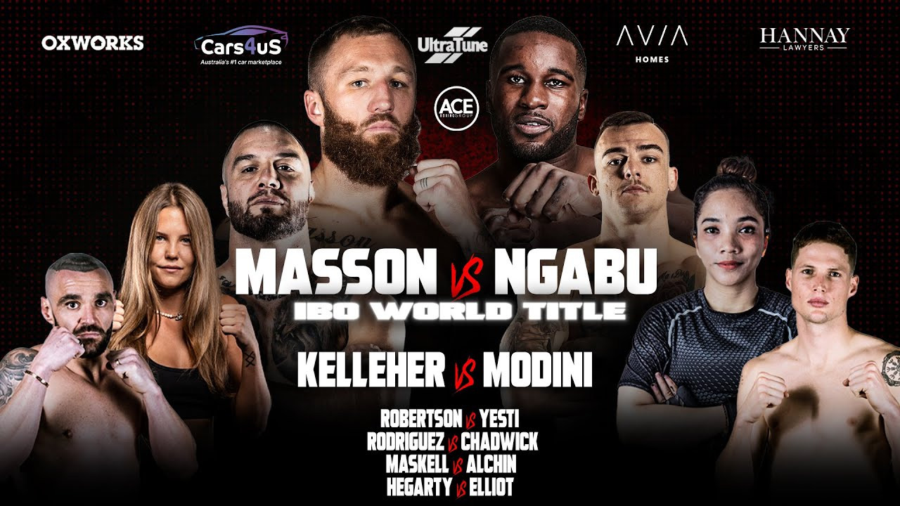 Floyd Masson vs. Yves Ngabu backdrop