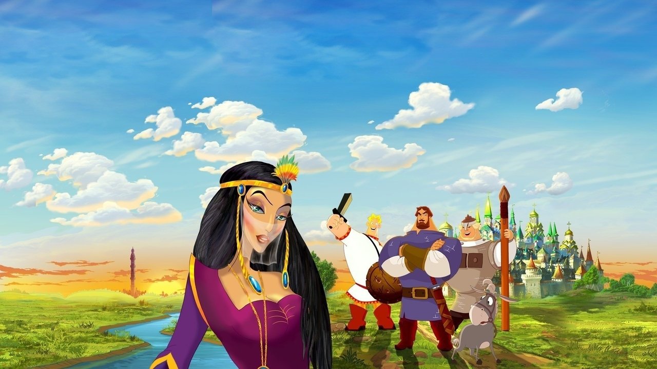 Three Heroes and the Shamakhan Queen backdrop