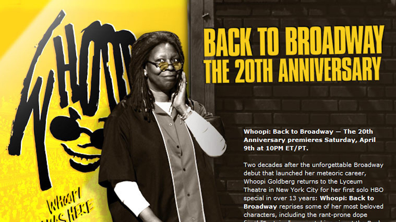 Whoopi Goldberg: Back to Broadway backdrop